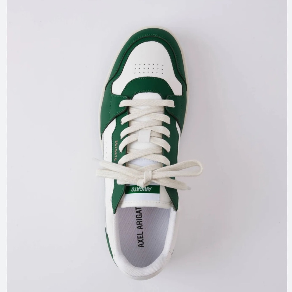 Axel Arigato Forest Green and White Sneakers